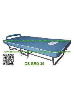 เตียงนอนเหล็กพับได้ เตียงเสริมพับได้มีล้อ