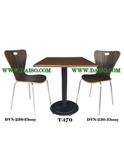 ชุดโต๊ะอาหาร ชุดโต๊ะร้านกาแฟ ชุดโต๊ะศูนย์อาหาร_DVN-230_T-170