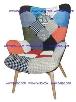 เก้าอี้สไตล์ย้อนยุค เก้าอี้เบาะผ้าแนวย้อนยุค