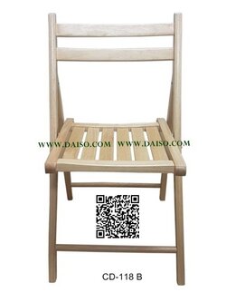 ขายเก้าอี้พับ เก้าอี้พับไม้ยางพารา_CD-118B