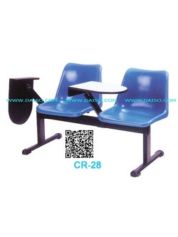 เก้าอี้เลคเชอร์แถว 2 ที่นั่ง / เก้าอี้ฟังคำบรรยาย 2 ที่นั่ง_CR-28