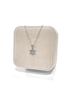 จี้ดาวหกแฉก Star of David ฉลุลาย