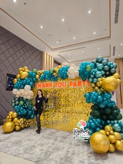 ฉากลูกโป่งวิบวับ Sequin Organic Backdrop (W 4.5 x H 2.5 metre )(งานโชว์1วัน )