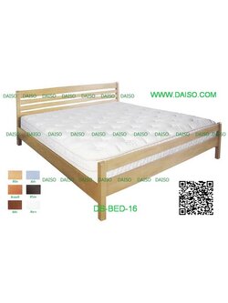 ขายเตียงไม้ยาง เตียงนอนไม้ยางพารา ขนาด5ฟุต 6ฟุต