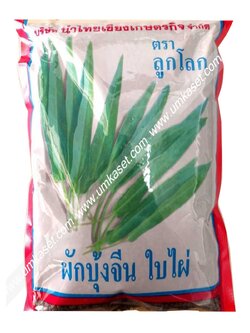 ผักบุ้งจีนใบไผ่ ตราลูกโลก 1 กิโล