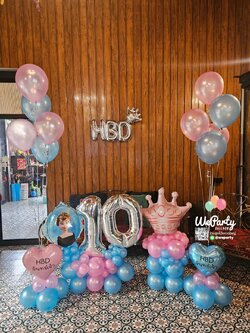 ลูกโป่งวันเกิด Happy Birthday Balloon set (with Helium) 💖สนใจติดต่อสั่งซื้อ Line: @weparty (มี@ ด้านหน้า)