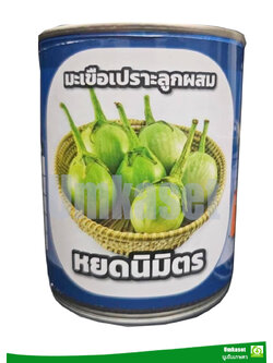 มะเขือเปราะลูกผสม หยดนิมิตร ตราลูกโลก (20 กรัม,50 กรัม)