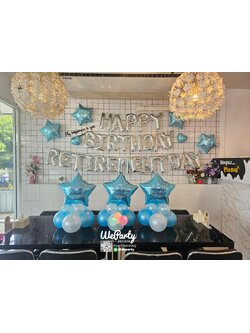 ลูกโป่งวันเกิด&เกษียณ Happy Birthdat & Retirement Balloon set 💖สนใจติดต่อสั่งซื้อ Line: @weparty (มี@ ด้านหน้า)
