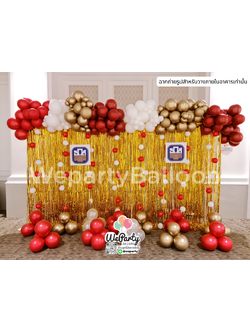 Organic Balloon Backdrop ฉากถ่ายรูปลูกโป่งออร์แกนิก (ความกว้าง 4 เมตร)(งานวางโชว์ในอาคารเท่านั้น)