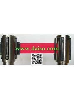 หัวเชือกเสากั้นทางเดินแบบม้วนเก็บในตัว หัวเสากั้นแบบสายดึงกลับ