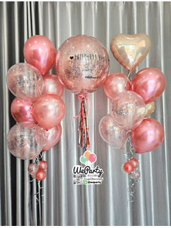ลูกโป่งลอยงานแต่ง บับเบิ้ล24" 1ลูก+ช่อลอย12" 7ลูก1ช่อ+ช่อลอยยอดหัวใจฟอย1ช่อ Wedding Balloon (with Helium)สนใจติดต่อสั่งซื้อ Line: @weparty (มี@ ด้านหน้า)