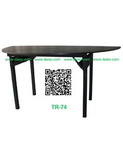 โต๊ะจัดเลี้ยงครึ่งวงกลม โต๊ะครึ่งวงกลมพับขาได้