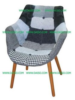 เก้าอี้เบาะผ้าสไตล์เรโทร เก้าอี้แนวย้อนยุค