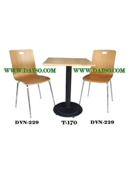 ชุดโต๊ะอาหาร ชุดโต๊ะเก้าอี้อาหาร ชุดโต๊ะทานข้าว ชุดโต๊ะเก้าอี้ศูนย์อาหาร_DVN-229_T-170