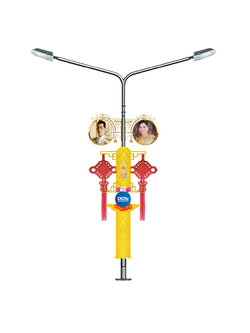 ซุ้มเฉลิมพระเกียรติประดับเสาไฟ แบบใหม่ ที่เดียวในไทย