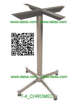 ขาย ขาโต๊ะ4แฉกชุบโครเมี่ยม ขาโต๊ะสำเร็จรูป ขาโต๊ะเหล็กสำเร็จรูป_T-4 chromed