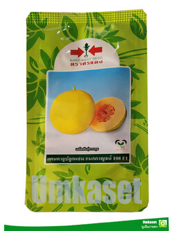 แคนตาลูปลูกผสม กนกกาญจน์ 108 F1 ตราศรแดง 20 กรัม