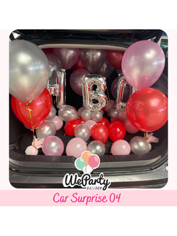 เซอร์ไพรสท้ายรถ Car Surprise 04 (with Helium)(35 pcs) (สนใจสั่งซื้อผ่าน Line: @weparty)