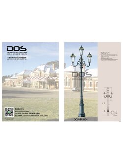 เสาไฟประติมากรรมแบบยุโรป DOS-EU001