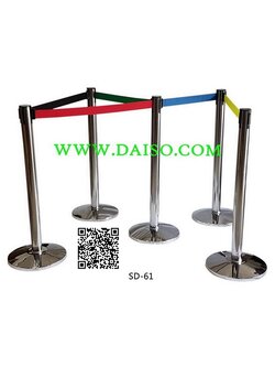 เสากั้นทางเดิน เสากั้นบริเขต เสากั้นแบบสายม้วนเก็บในตัว_SD-61