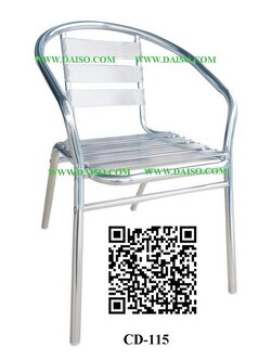 ขาย เก้าอี้อลูมิเนียม เก้าอี้อลูมิเนียมซ้อนได้/CD-115