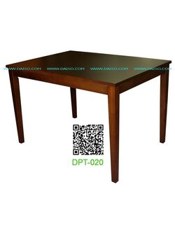 โต๊ะทานข้าวไม้ยางพารา โต๊ะไม้ยาง โต๊ะร้านอาหารไม้ยาง_DPT-020