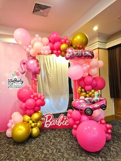 ลูกโป่งตกแต่งฉากสไตล์ออร์แกนิก Barbie Organic Balloon Decor (ราคาเฉพาะตกแต่งลูกโป่งไม่รวมฉาก)