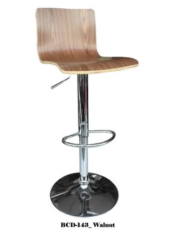 เก้าอี้บาร์ไม้ เก้าอี้บาร์ เก้าอ้สตูลบาร์ เก้าอี้บาร์ทรงสูง_BCD-143_Walnut