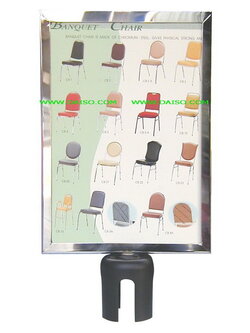 กรอบป้ายบอกทางแนวตั้ง กรอบป้ายสัญญาณสำหรับเสากันทางเดิน ขนาด B5