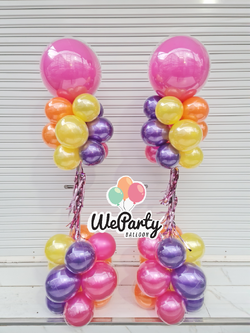 ลูกโป่งต้นยืนเคลือบแววหัวบับเบิ้ลขนาด24" XL Double Latex Balloon Layer Standing (ติดสติกเกอร์โลโก้ 180.-/ด้าน/ลูก)(2 pcs)