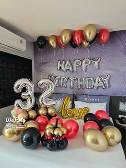 ลูกโป่งเซอร์ไพรส์ HBD Balloon Room Surprise (with Helium)💖สนใจติดต่อสั่งซื้อ Line: @weparty (มี@ ด้านหน้า)