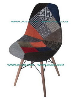 เก้าอี้ผ้าปะ เก้าอี้ผ้าต่อลาย