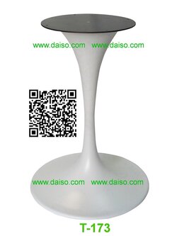 ขาโต๊ะเหล็กสำเร็จรูป ขาโต๊ะสำเร็จรูป ขาโต๊ะเหล็กหล่อสีขาว_T-173