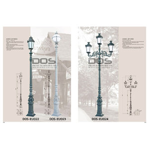 เสาไฟประติมากรรมแบบยุโรป DOS-EU022, DOS-EU023, DOS-EU024