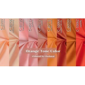 ผ้าไหม 2 เส้น สีส้ม,โอลโรส