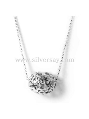 จี้รูปไข่วงรีฉลุลายมิกกี้เม้าส์รอบวง Mickey Mouse