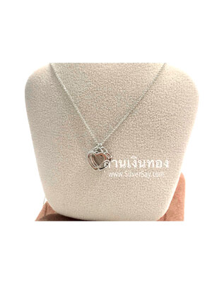 สร้อยคอพร้อมจี้หัวใจคู่กัน