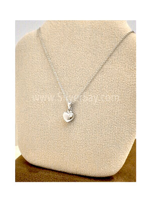 จี้หัวใจ ฝังเพชรสวิส 1 เม็ด