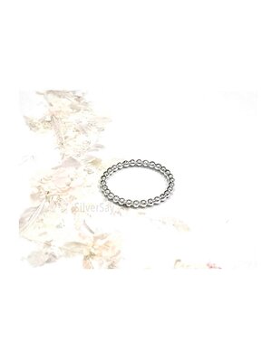 แหวนดอท Dot แหวนบีด Bead แหวนลูกปัด แหวนบอล แหวนไข่ปลารอบวง แหวนพอนเดอริง Pon De Ring