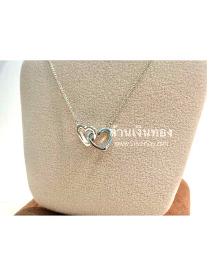สร้อยคอพร้อมจี้หัวใจคล้องกัน