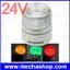 ไฟสัญญาณแสดงสถานะ เปลี่ยนสีได้ 3 สี Strobe Signal Warning light LTA5002W 24V Indicator light LED Lamp ไม่มีเสียง ไฟกะพริบ