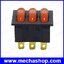สวิทซ์ปิดเปิด รอกเกอร์สวิทซ์ 3 คอนแทค KCD4 Triple 9-pin rocker switch 15A/250V