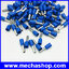 (จำนวน100ชิ้น)ขั้วต่อหางปลา ข้อต่อสายไฟ แบบหุ้ม PVC Insulated Bootlace Ferrules E2508 2.5 sq.mm. 14 AWG 8mm
