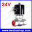 โซลินอยด์วาล์วไฟฟ้า ระบบไอน้ำ High temp 180 องศา Hot water air solenoid valve DC 24V DN15 1/2" US PTFE NC stainless steel steam valve (สินค้า Pre-Order)
