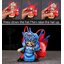 ตุ๊กตาจีน ตุ๊กตางิ้ว เปลี่ยนหน้าได้ (มี 6 หน้า) สีฟ้า - วัสดุ ยาง+พลาสติก