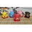 แมวกวัก แมวนำโชค สูง 1.5นิ้ว ชุด 5 ตัว กวักโชคลาภเงินทอง - เซรามิค [catset-S8]