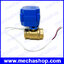 มอเตอร์วาล์วไฟฟ้า วาล์วไฟฟ้าเปิด/ปิดน้ำ ขนาด 4หุน 1/2นิ้ว BSP CWX-15N Electrical Ball Valve DN15 DC 9-24V 2Way CR04 ,2wires (จ่ายไฟเปิด ดับไฟปิด)