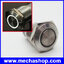 สวิทซ์กดติดปล่อยดับ มีไฟ LED วงแหวนสีขาว 12V 16mm. Angel Eye Metal illuminated LED Push Button Switch Car Dash 1635F IP67