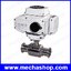 มอเตอร์วาล์วไฟฟ้า Clamp DN40 1.5 inch Food Grade Sanitary 3-Way Motorized Ball Valve On Off Type Stainless Steel (สินค้า Pre-Order)