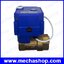 มอเตอร์วาล์วไฟฟ้า เปิดปิดวาล์วไฟฟ้าแบบมอเตอร์ 1 นิ้ว CWX 25S Motorized Valve Electrical Ball Valve ทองเหลือง DN25 DC12V 2Way CR01 2 สาย